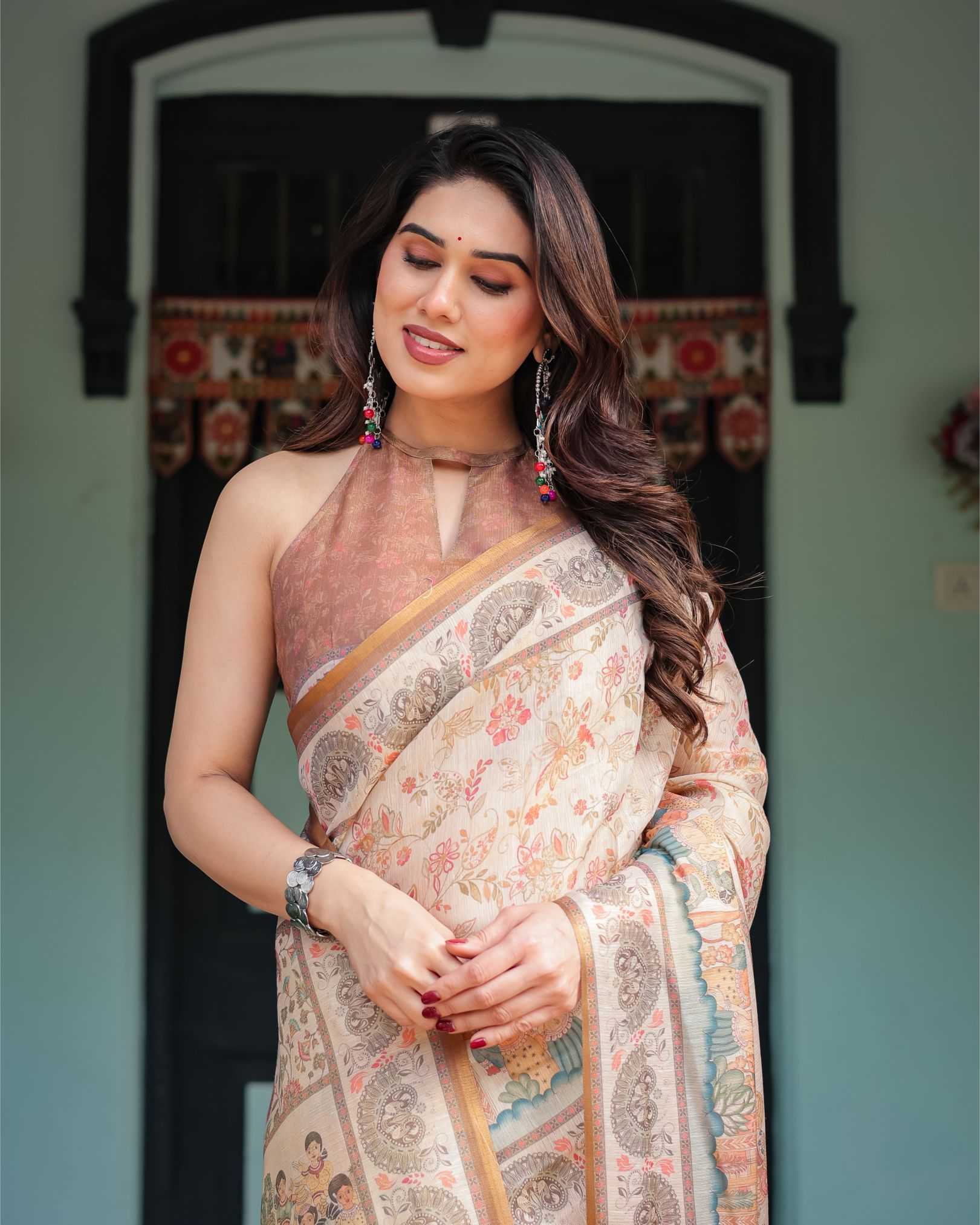 Ynf Soft Smooth KESH719 196 Sarees Wholesale Indian Sarees Pre Draped Saree Lightweight Sarees Manufacturer- Kapda Export