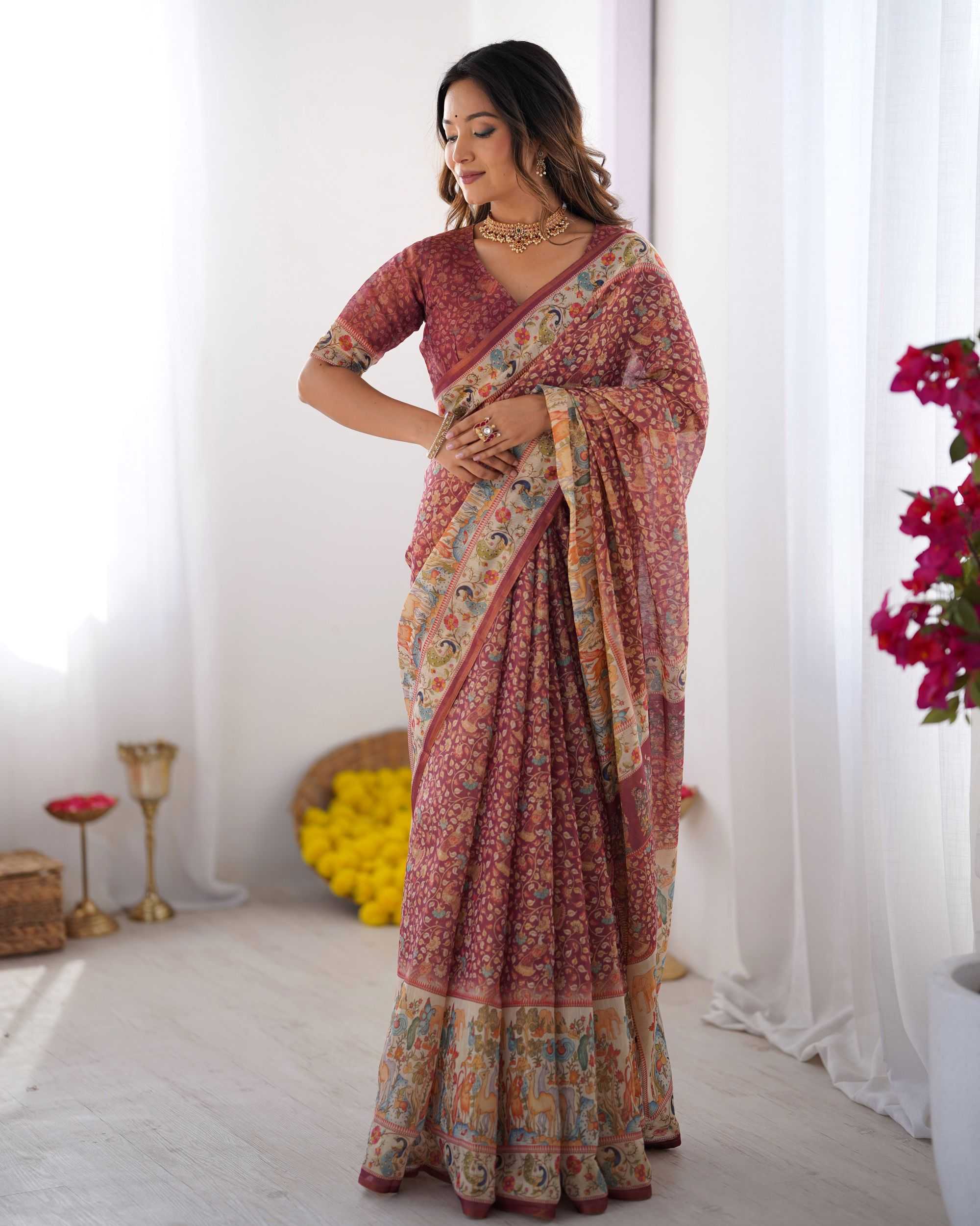 Ynf Soft Smooth KESH719 206 Sarees Wholesale Pre Draped Saree Lightweight Sarees Festive Sarees Manufacturer- Kapda Export