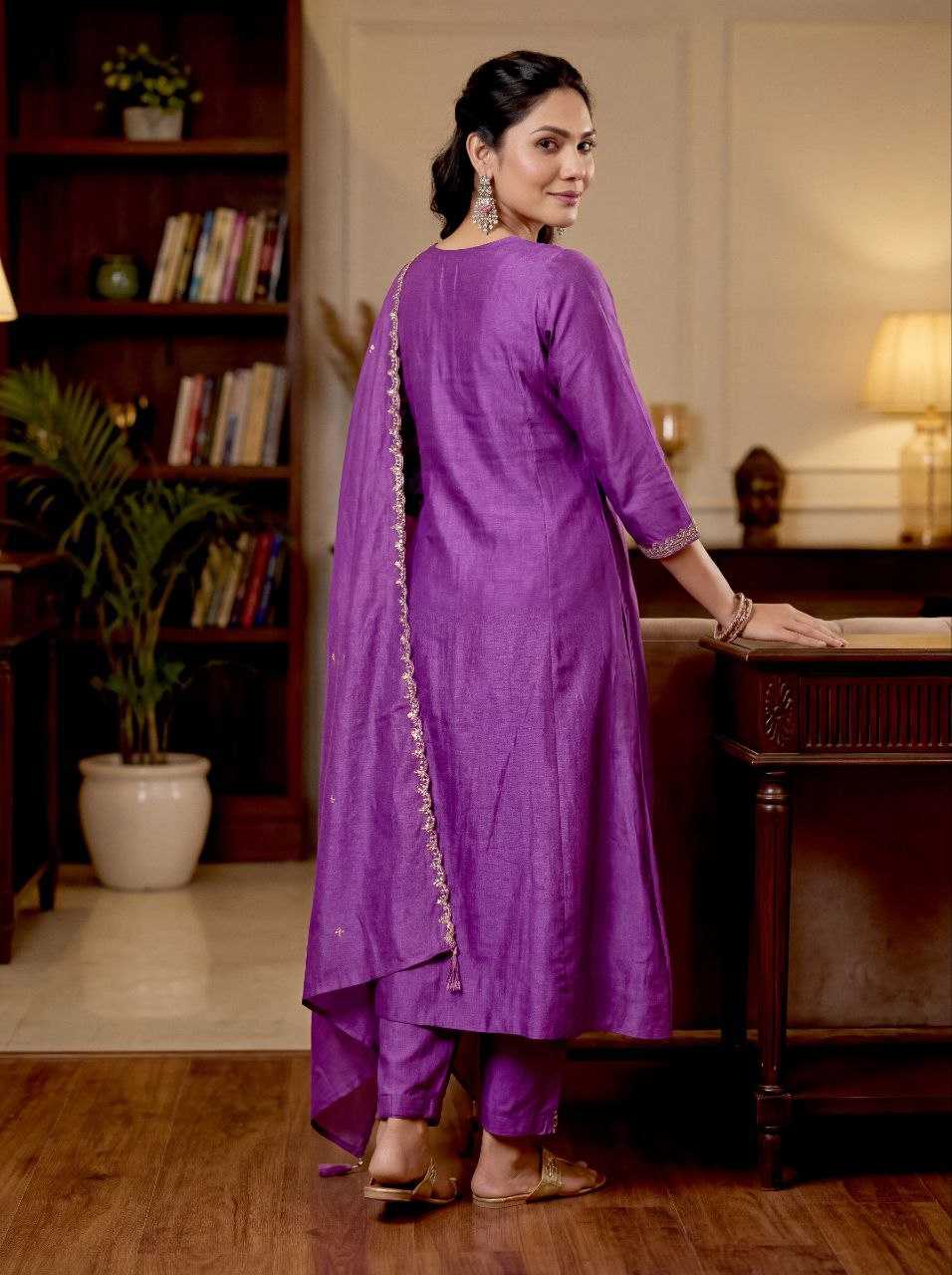 Ynf Soft Vichitra KESH654 Vichitra Suits & Dresses Wholesale Embroidery Suits Anarkali Suits Designer Suits Manufacturer- Kapda Export