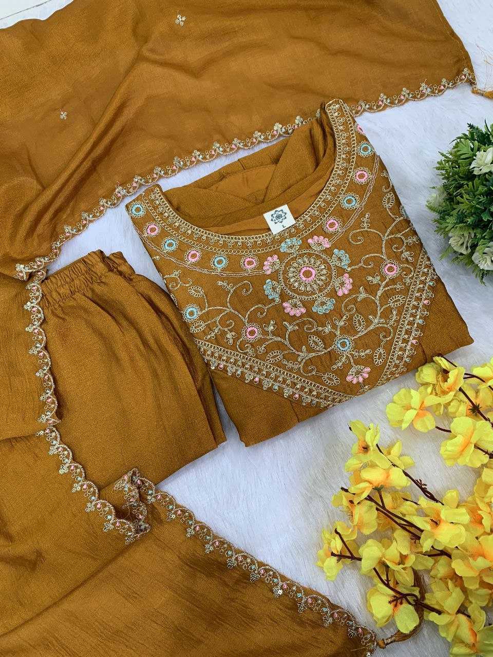 Ynf Soft Vichitra KESH654 Vichitra Suits & Dresses Wholesale Embroidery Suits Anarkali Suits Designer Suits Manufacturer- Kapda Export