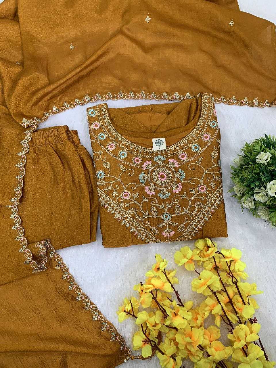 Ynf Soft Vichitra KESH654 Vichitra Suits & Dresses Wholesale Embroidery Suits Anarkali Suits Designer Suits Manufacturer- Kapda Export