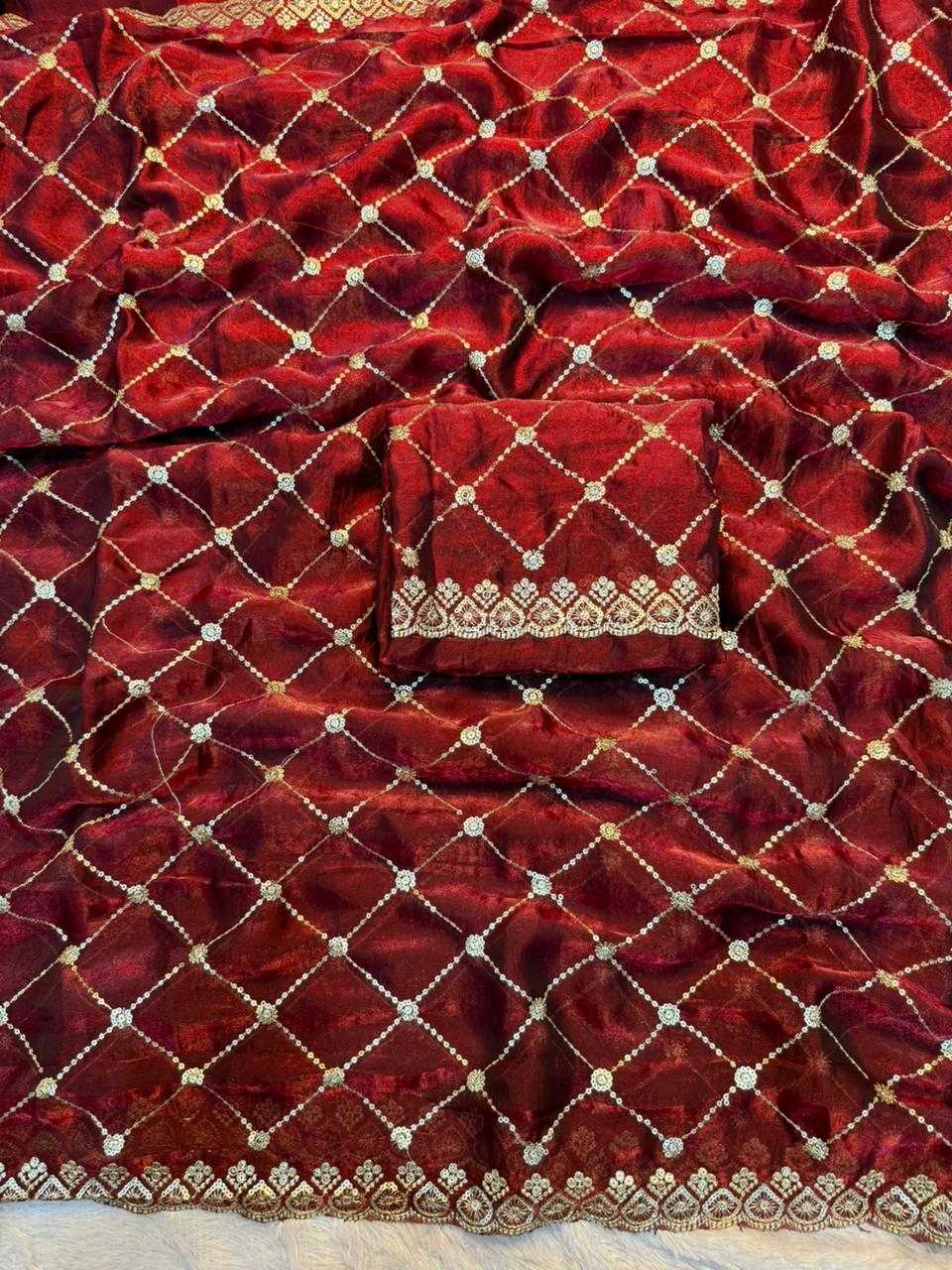 Ynf Space Silk KESH671 Thread Sarees Wholesale Fancy Sarees Sequin Sarees Embroidered Sarees Manufacturer- Kapda Export