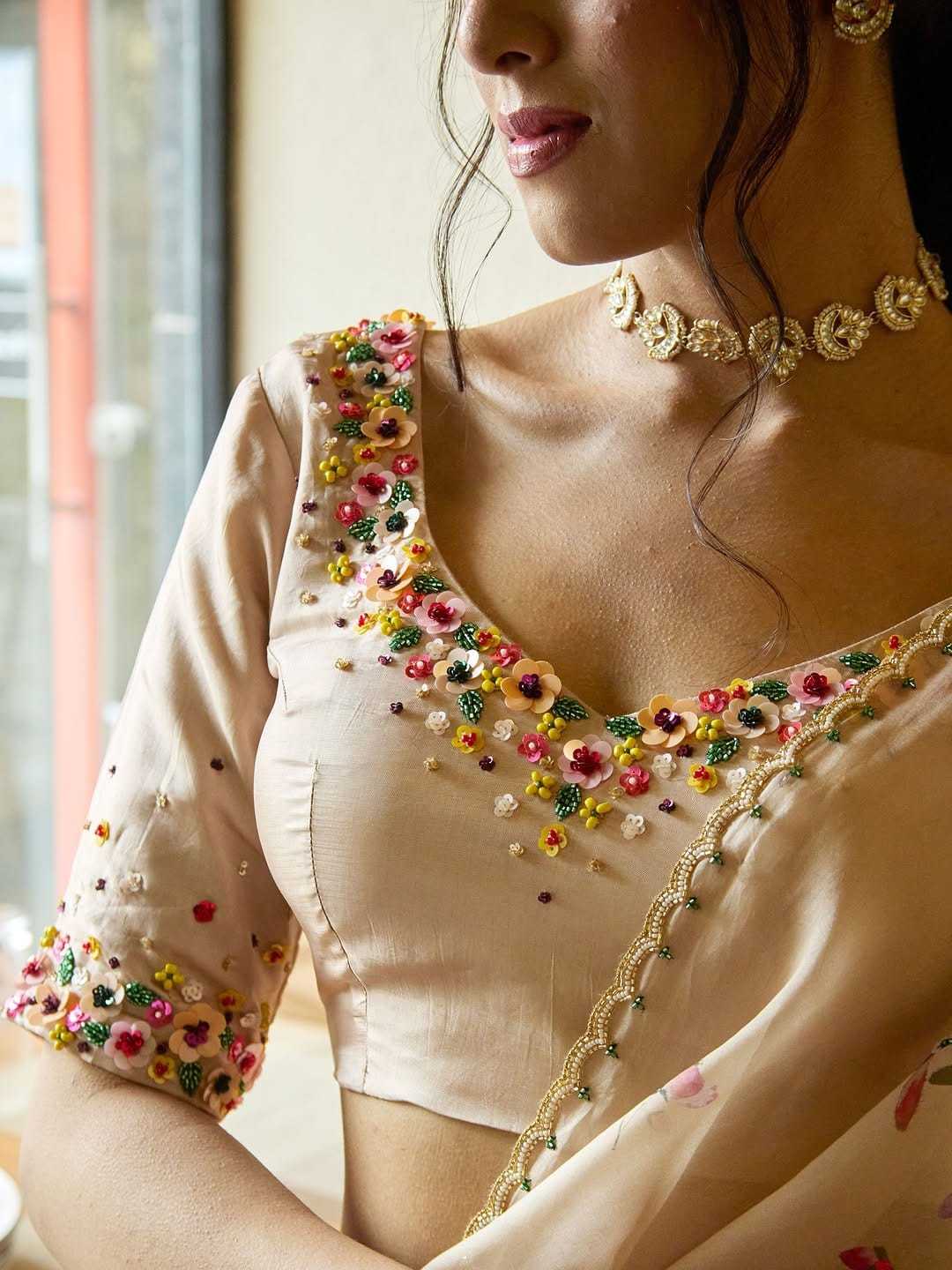 Ynf Tabby Silk KESH600 Laila Sarees Wholesale Printed Sarees Sequin Sarees Hand Work Sarees Manufacturer- Kapda Export