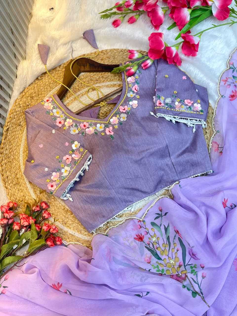 Ynf Tabby Silk KESH600 Laila Sarees Wholesale Printed Sarees Sequin Sarees Hand Work Sarees Manufacturer- Kapda Export