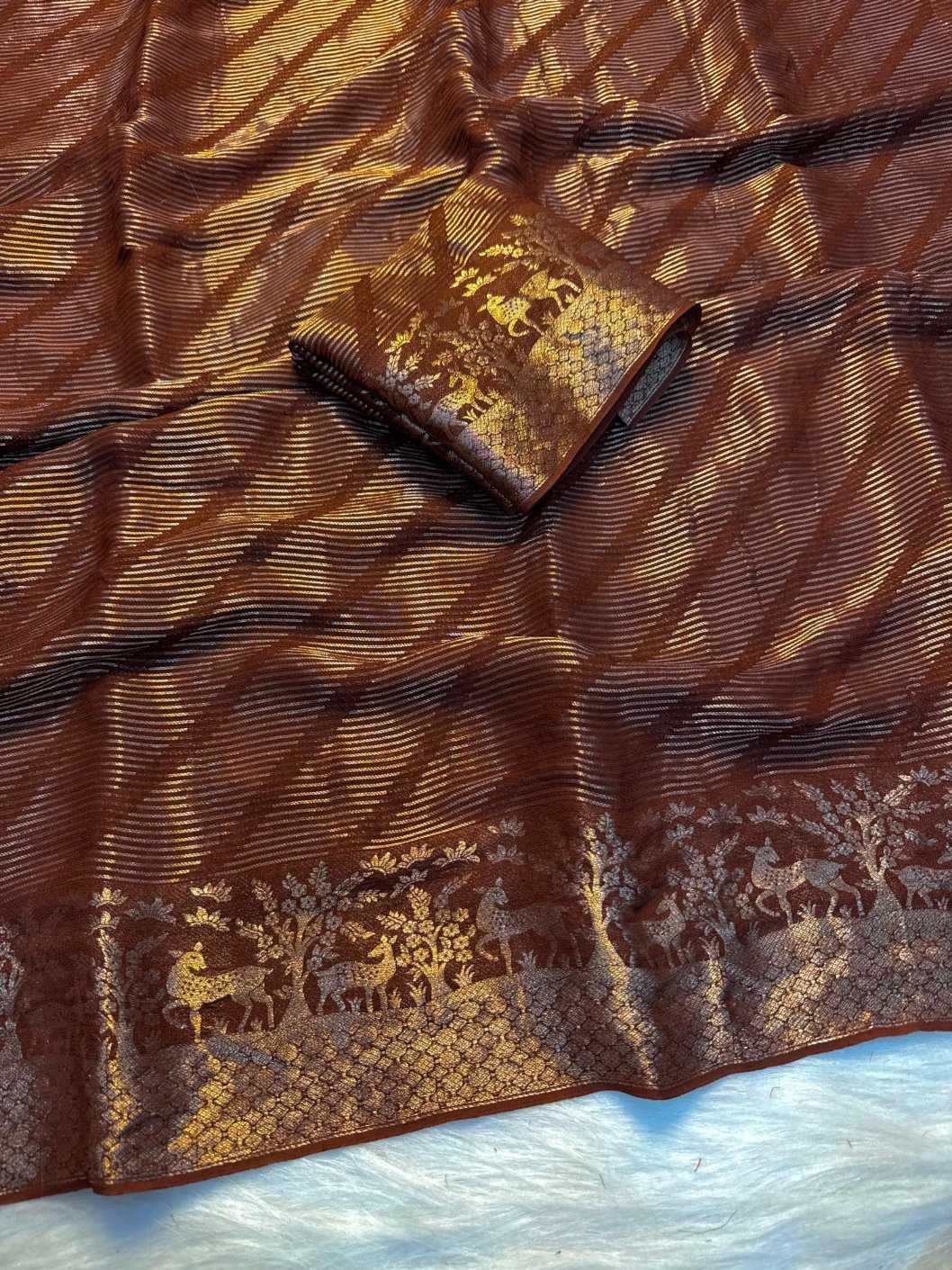 Ynf Tissue KESH604 PAAK Sarees Wholesale Indian Sarees Viscose Saree Traditional Sarees Manufacturer- Kapda Export