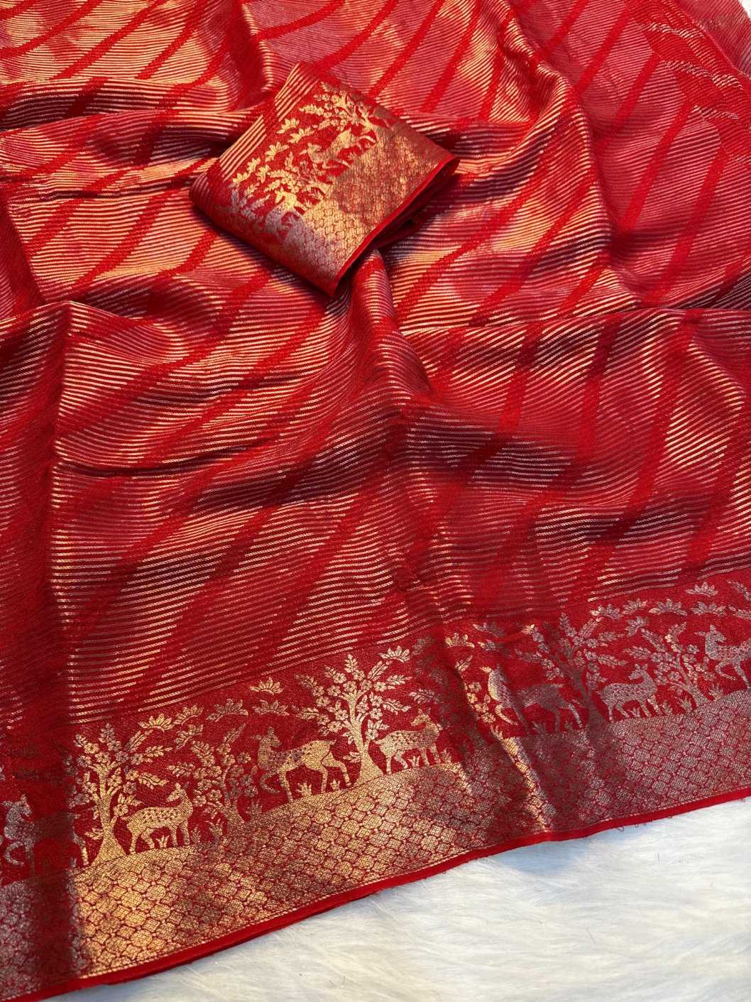 Ynf Tissue KESH604 PAAK Sarees Wholesale Indian Sarees Viscose Saree Traditional Sarees Manufacturer- Kapda Export