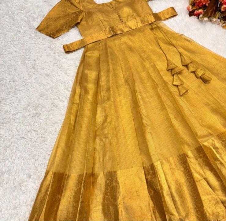 Ynf Tissue RIN235 111 Gowns Festive Collections Wholesale Long Gowns Party Wear Gowns Designer Gowns Manufacturer- Kapda Export