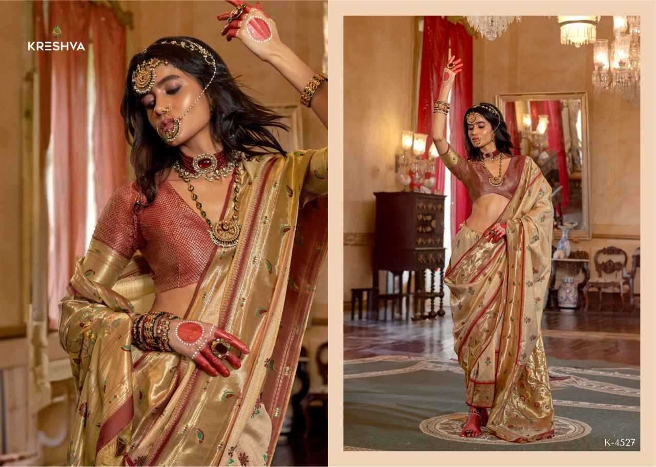 Ynf Tissue Silk KESH530 Kreshva Nataraj 4527 Sarees Wholesale Designer Sarees Organza Sarees Tissue Silk Saree Manufacturer- Kapda Export