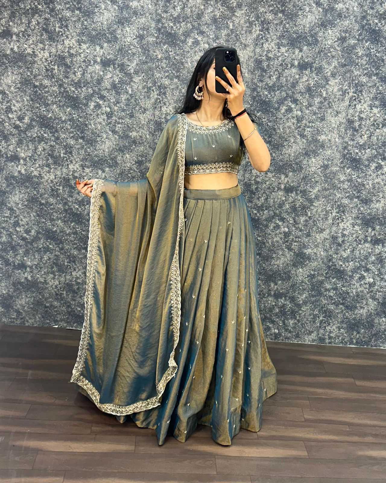 Ynf Tissue Silk KESH599 PRIMARY Lehengas Wholesale Designer Lehenga Silk Lehenga Embroidered Lehenga Manufacturer- Kapda Export