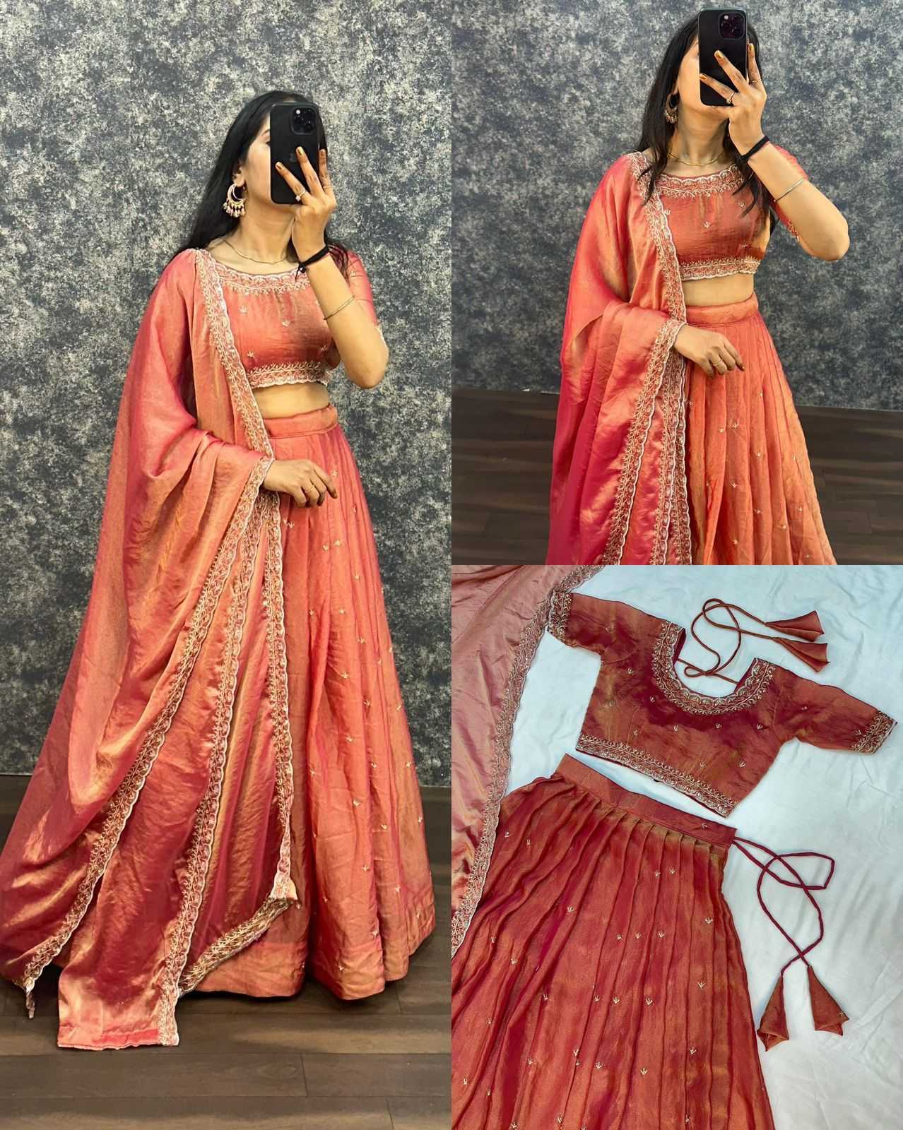 Ynf Tissue Silk KESH599 PRIMARY Lehengas Wholesale Designer Lehenga Silk Lehenga Embroidered Lehenga Manufacturer- Kapda Export
