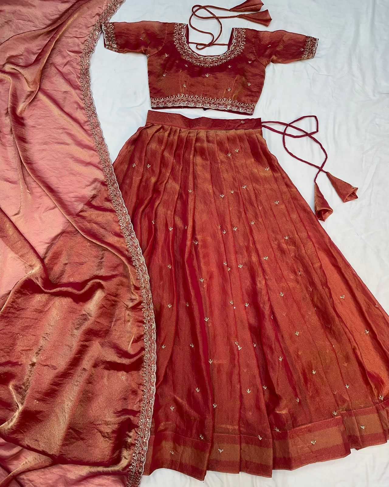 Ynf Tissue Silk KESH599 PRIMARY Lehengas Wholesale Designer Lehenga Silk Lehenga Embroidered Lehenga Manufacturer- Kapda Export