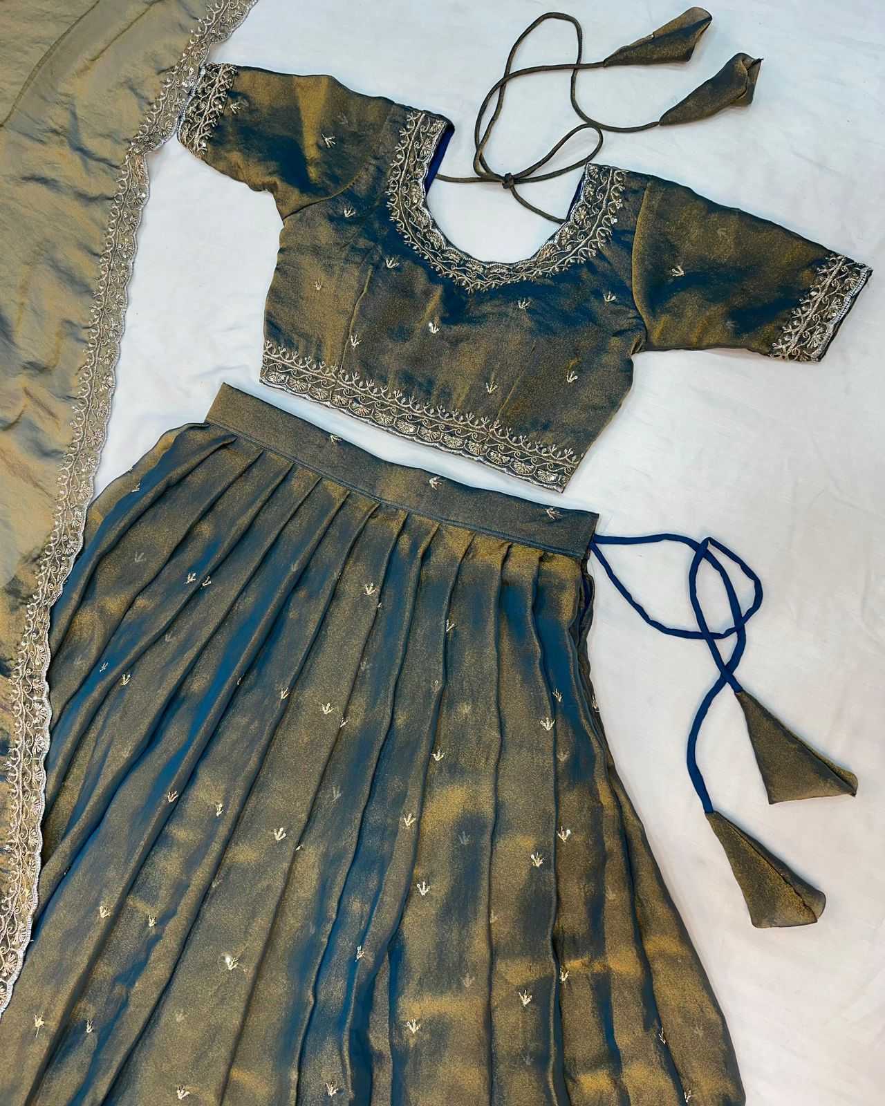 Ynf Tissue Silk KESH599 PRIMARY Lehengas Wholesale Designer Lehenga Silk Lehenga Embroidered Lehenga Manufacturer- Kapda Export