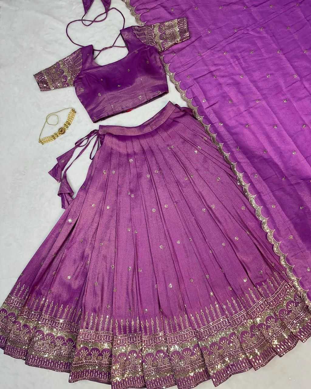 Ynf Tissue Silk KESH599 SOUTH TISSU Lehengas Wholesale Designer Lehenga Silk Lehenga Embroidered Lehenga Manufacturer- Kapda Export