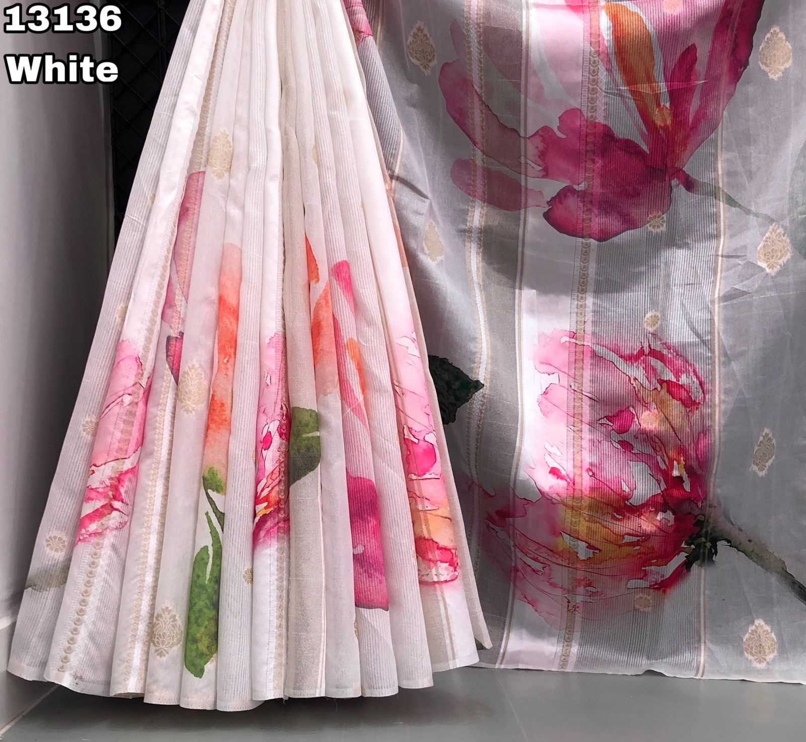 Ynf Tissue Silk KESH683 Daaman Sarees Wholesale Printed Sarees Tissue Silk Saree Zari Sarees Manufacturer- Kapda Export