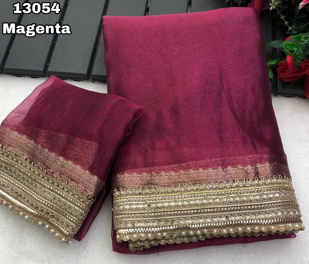 Ynf Tissue Silk KESH683 Maharani Silk Sarees Wholesale Heavy Silk Sarees Designer Silk Sarees Embroidered Silk Sarees Manufacturer- Kapda Export