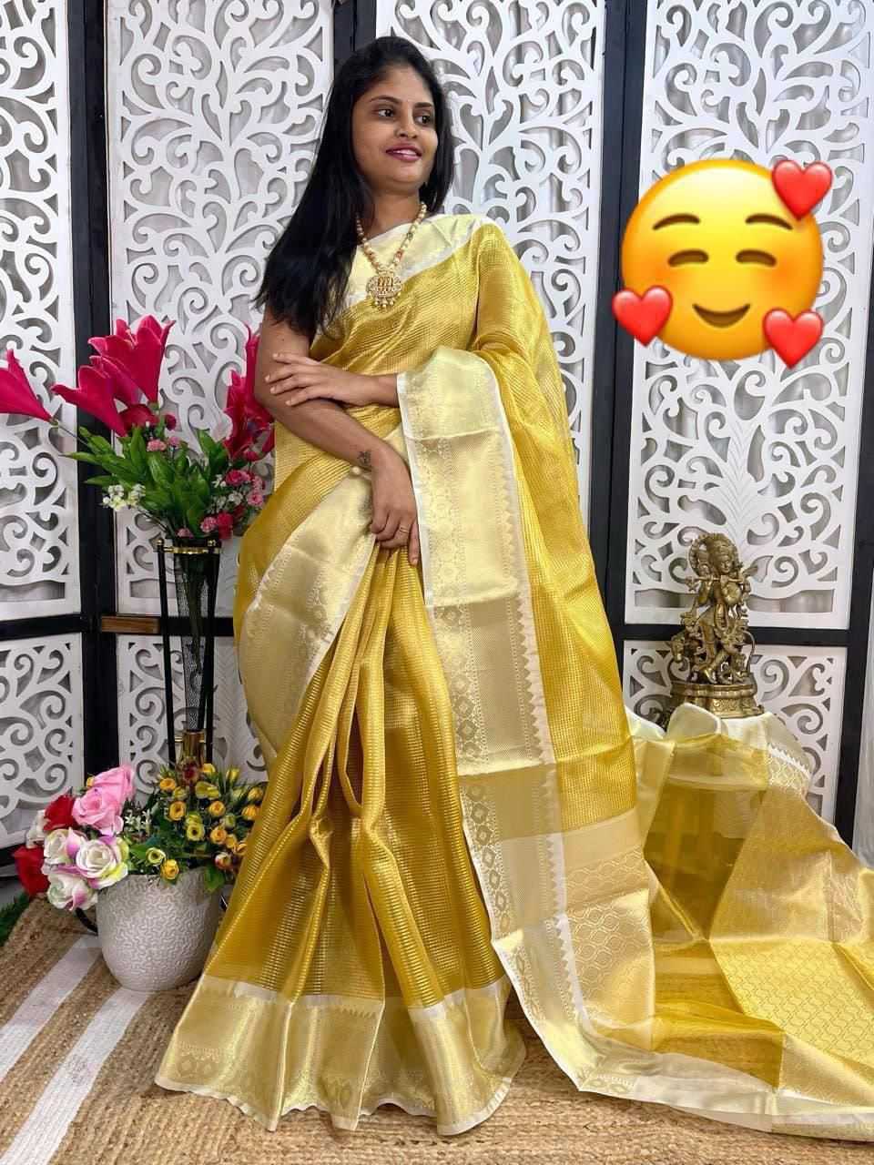 Ynf Tissue Silk KESH716 106 Sarees Festive Collections Wholesale Tissue Silk Saree Festive Sarees Sarees With Blouse Manufacturer- Kapda Export