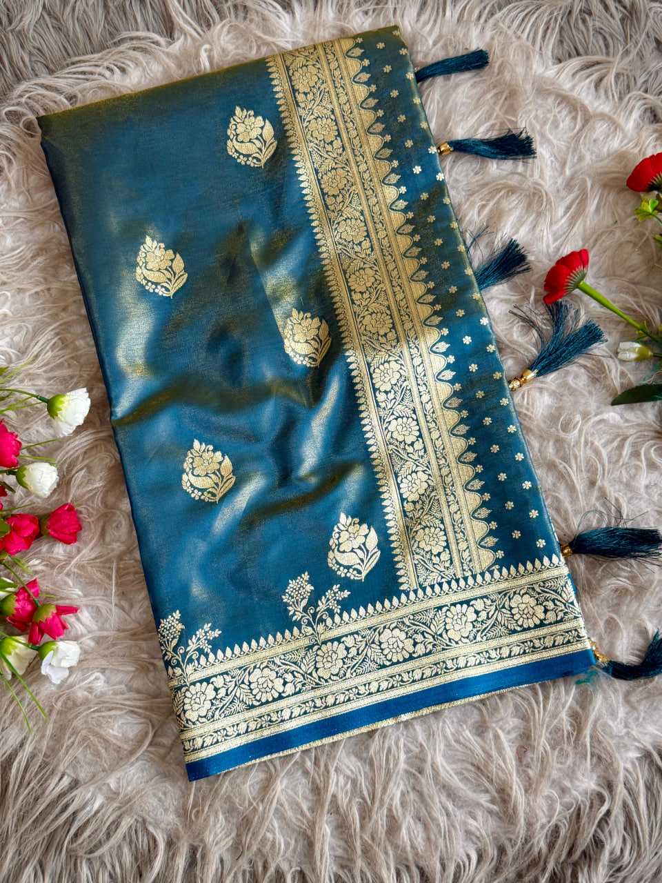 Ynf Tissue Silk KESH739 105 Sarees Festive Collections Wholesale Tissue Silk Saree Zari Sarees Sarees With Blouse Manufacturer- Kapda Export