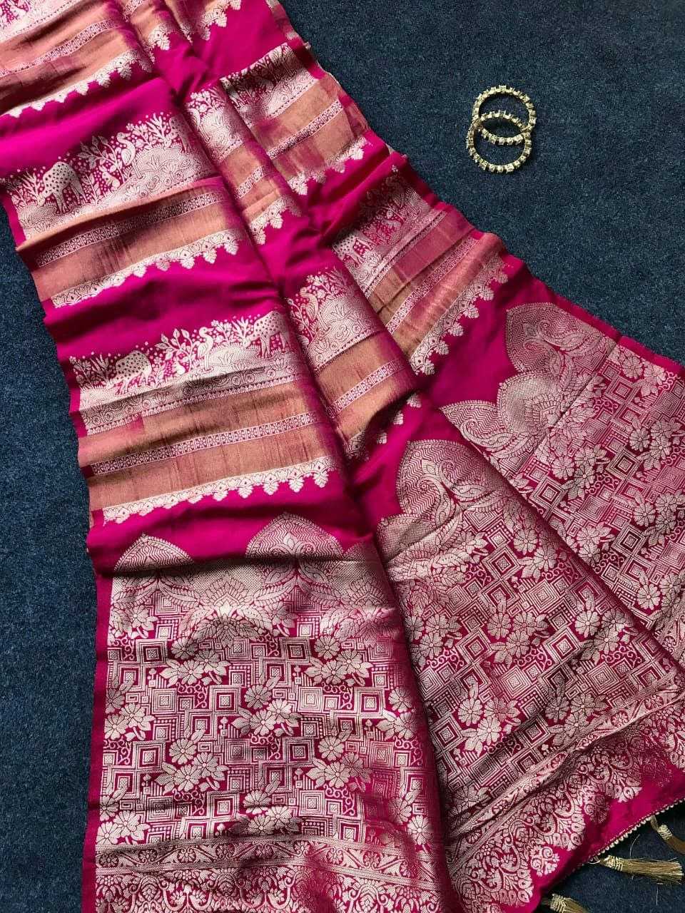 Ynf Tissue Silk RIN225 1045 Sarees Festive Collections Wholesale Tissue Silk Saree Jacquard Saree Sarees With Blouse Manufacturer- Kapda Export