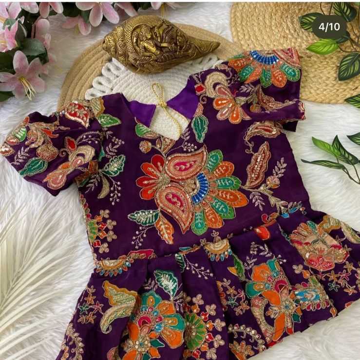 Ynf Tissue Silk RIN235 112 Kids Wear Festive Collections Wholesale Kids Lehenga Kids Lehenga Choli Baby Girl Lehenga Manufacturer- Kapda Export