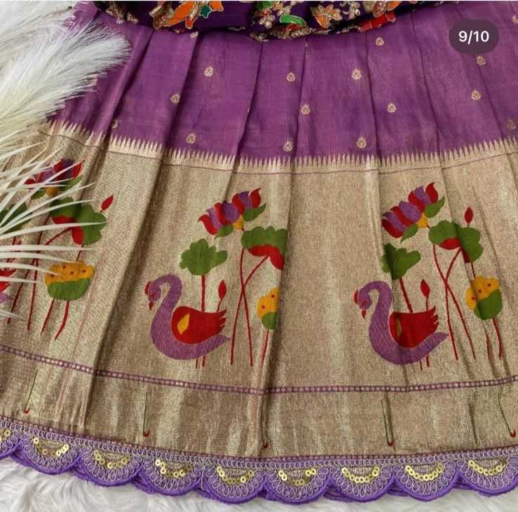 Ynf Tissue Silk RIN235 112 Kids Wear Festive Collections Wholesale Kids Lehenga Kids Lehenga Choli Baby Girl Lehenga Manufacturer- Kapda Export