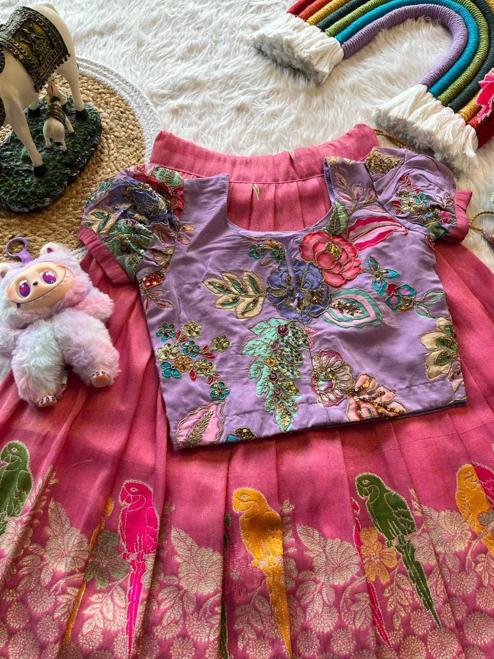 Ynf Tissue Silk RIN235 134 Kids Wear Festive Collections Wholesale Kids Lehenga Kids Lehenga Choli Baby Girl Lehenga Manufacturer- Kapda Export