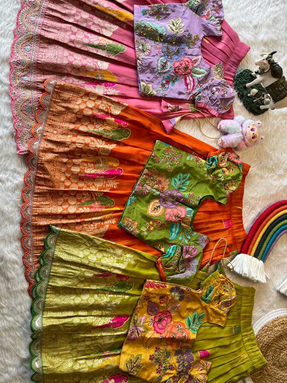 Ynf Tissue Silk RIN235 134 Kids Wear Festive Collections Wholesale Kids Lehenga Kids Lehenga Choli Baby Girl Lehenga Manufacturer- Kapda Export