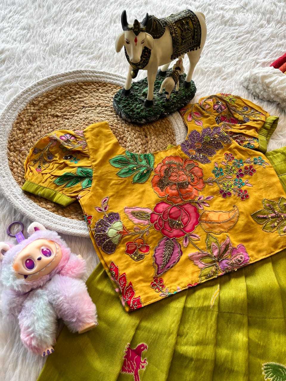 Ynf Tissue Silk RIN235 134 Kids Wear Festive Collections Wholesale Kids Lehenga Kids Lehenga Choli Baby Girl Lehenga Manufacturer- Kapda Export