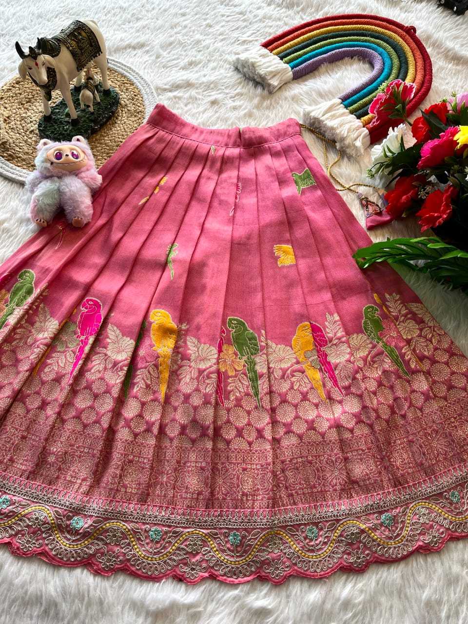 Ynf Tissue Silk RIN235 134 Kids Wear Festive Collections Wholesale Kids Lehenga Kids Lehenga Choli Baby Girl Lehenga Manufacturer- Kapda Export