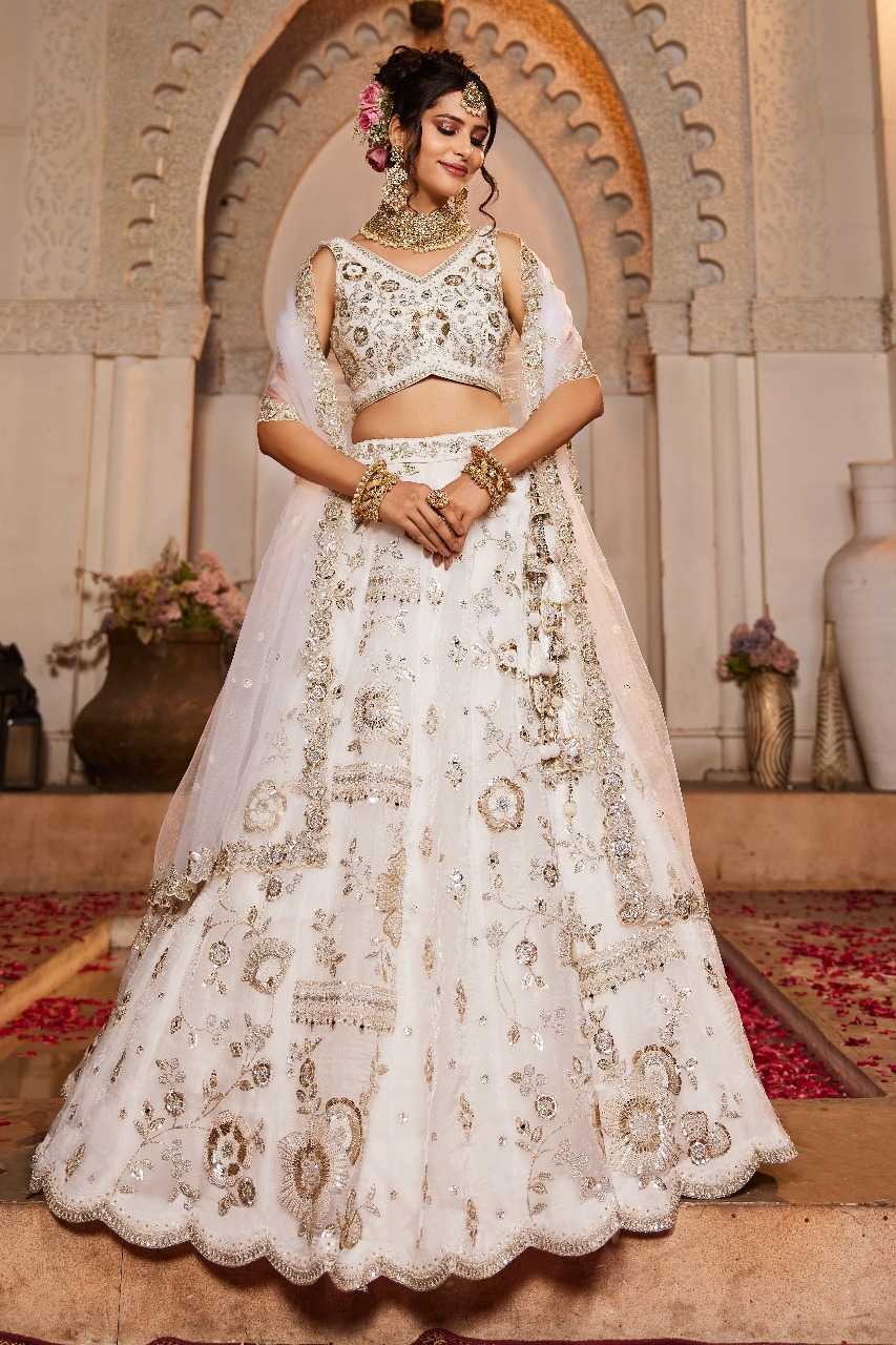 Ynf Tussar Silk KESH530 6108 Lehengas Wholesale Traditional Lehenga Wedding Lehenga Embroidered Lehenga Manufacturer- Kapda Export