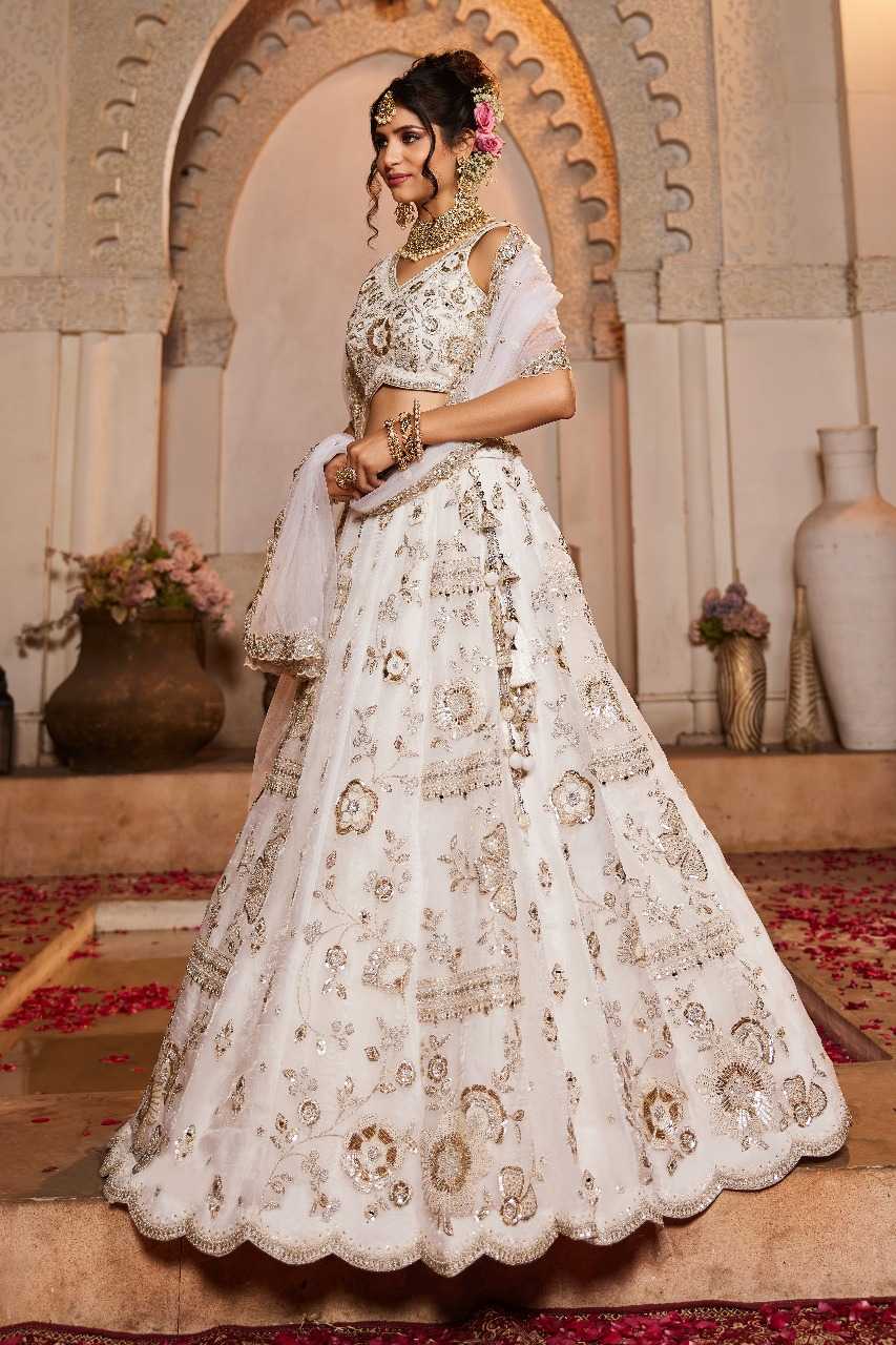 Ynf Tussar Silk KESH530 6108 Lehengas Wholesale Traditional Lehenga Wedding Lehenga Embroidered Lehenga Manufacturer- Kapda Export