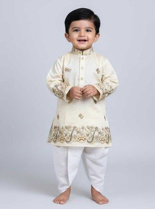 Ynf Tussar Silk KESH728 Tusser Silk Kids Wear Festive Collections Wholesale Kids Dhoti Kurta Kids Festive Wear Kids Silk Dress Manufacturer- Kapda Export