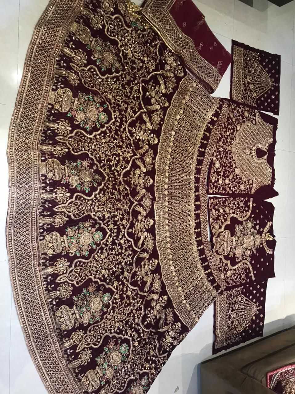 Ynf Velvet KESH494 1132 Lehengas Wedding Collections Wholesale Bridal Lehenga Wedding Lehenga Embroidered Lehenga Manufacturer- Kapda Export