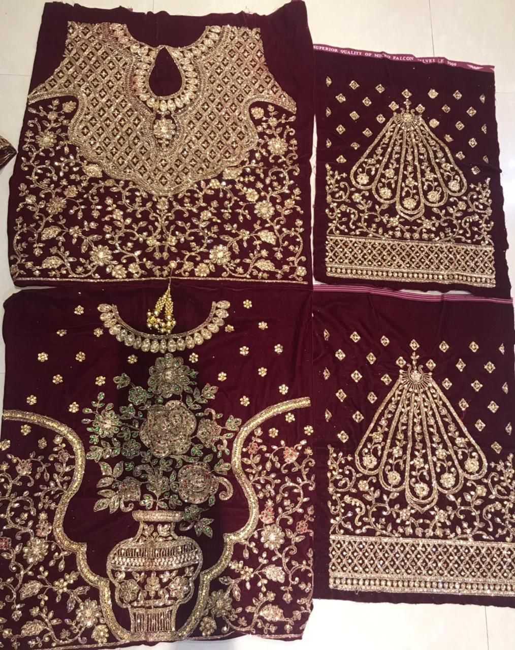 Ynf Velvet KESH494 1132 Lehengas Wedding Collections Wholesale Bridal Lehenga Wedding Lehenga Embroidered Lehenga Manufacturer- Kapda Export