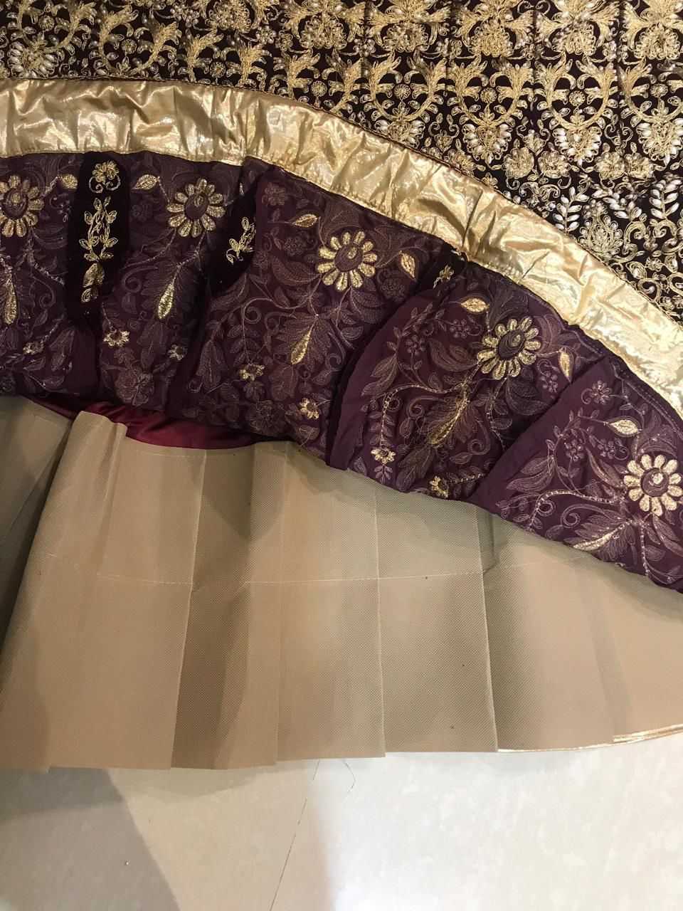 Ynf Velvet KESH494 WEDDING Lehengas Wedding Collections Wholesale Wedding Lehenga Embroidered Lehenga Velvet Lehenga Manufacturer- Kapda Export