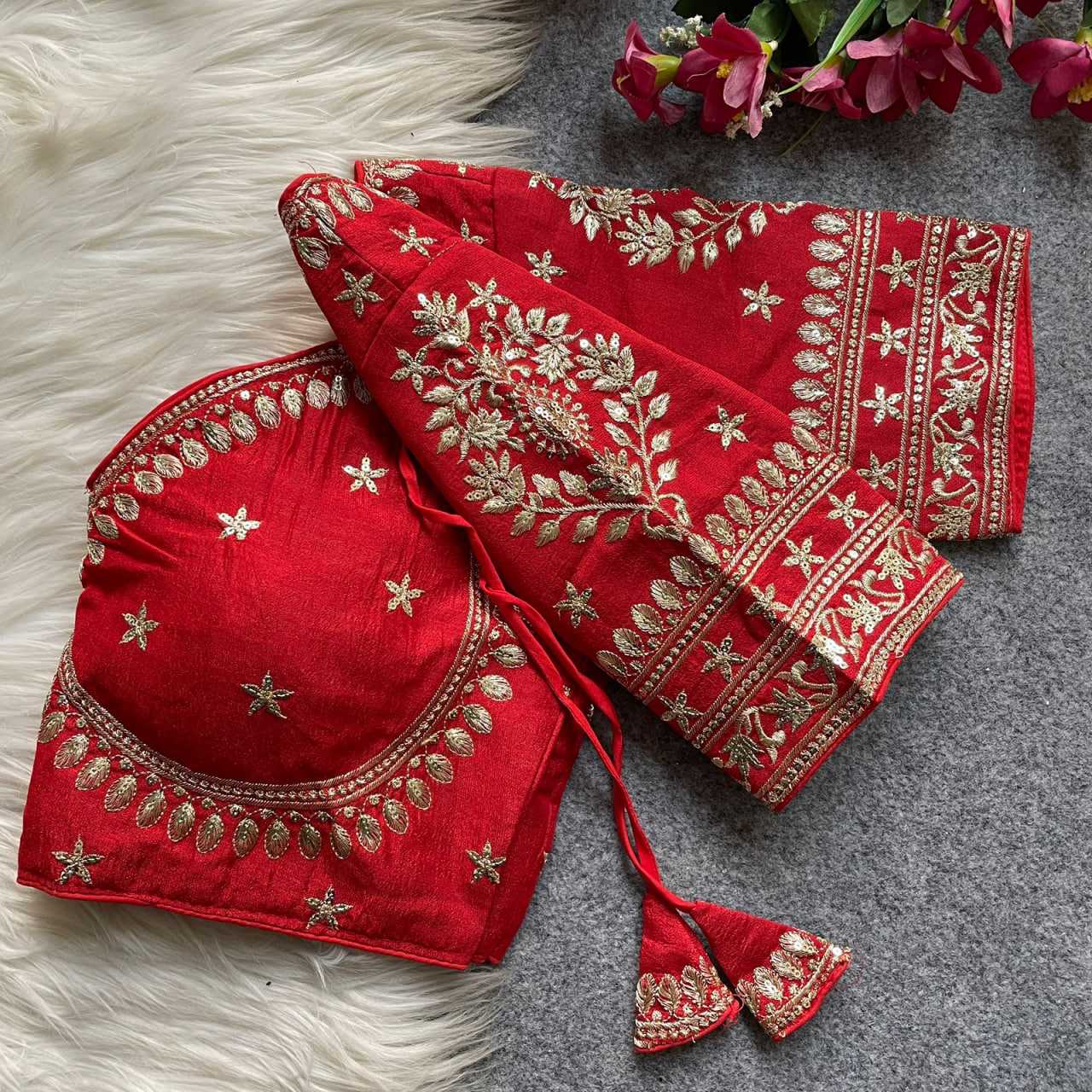 Ynf Vichitra Silk KESH426 MUMTAZ CUT Readymade Blouses Festive Collections Wholesale Sequence Embroidery Blouse Designer Blouse Silk Blouse Manufacturer- Kapda Export