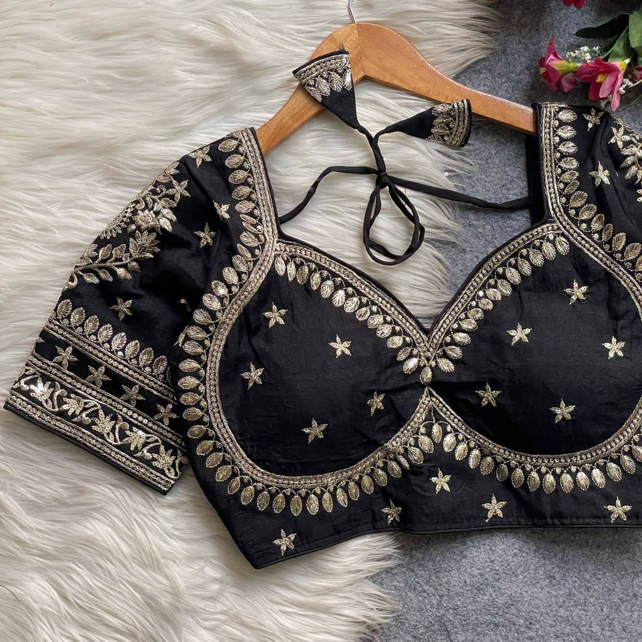 Ynf Vichitra Silk KESH426 MUMTAZ CUT Readymade Blouses Festive Collections Wholesale Sequence Embroidery Blouse Designer Blouse Silk Blouse Manufacturer- Kapda Export