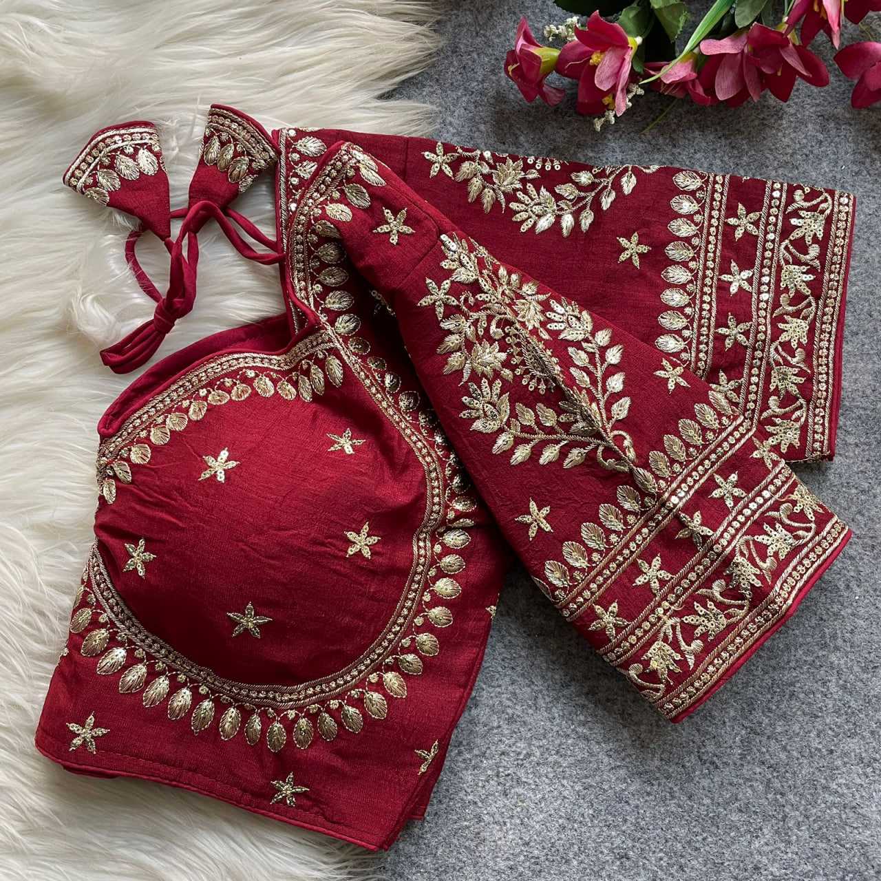 Ynf Vichitra Silk KESH426 MUMTAZ CUT Readymade Blouses Festive Collections Wholesale Sequence Embroidery Blouse Designer Blouse Silk Blouse Manufacturer- Kapda Export