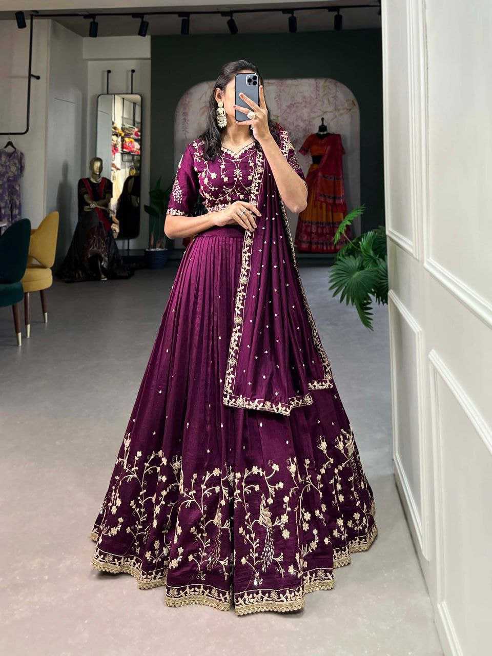 Ynf Vichitra Silk KESH511 HASNIKA Lehengas Festive Collections Wholesale Silk Lehenga Embroidered Lehenga Lehenga With Blouse Manufacturer- Kapda Export