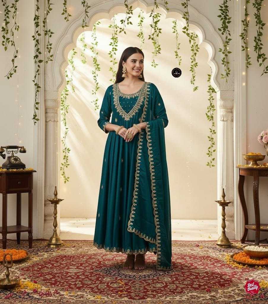 Ynf Vichitra Silk KESH536 rehan Kurti Wholesale Festive Kurtis Ethnic Kurtis Embroidered Kurtis Manufacturer- Kapda Export