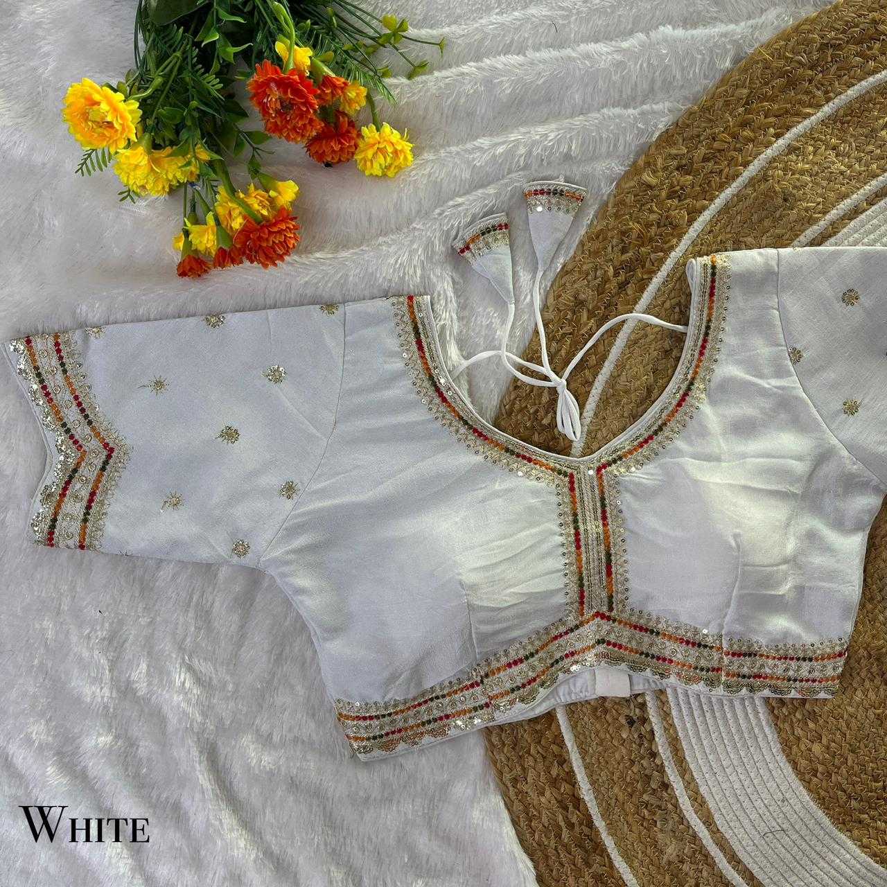 Ynf Vichitra Silk KESH728 102 Readymade Blouses Festive Collections Wholesale Embroidered Blouses Fashion Blouse Silk Blouse Manufacturer- Kapda Export