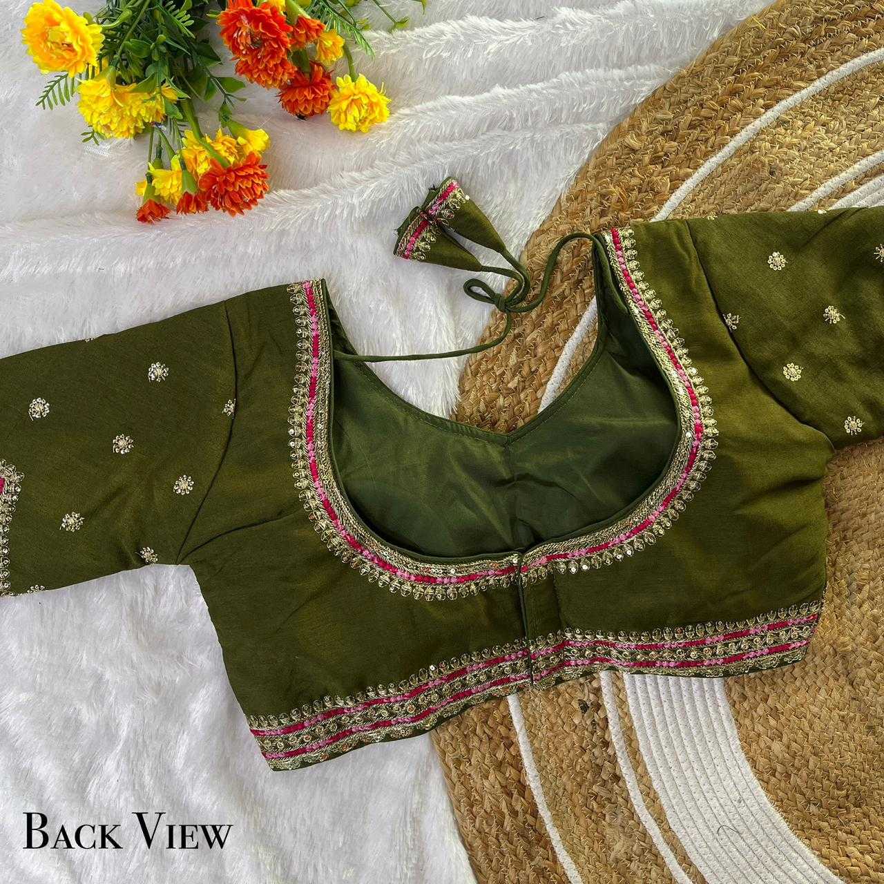 Ynf Vichitra Silk KESH728 102 Readymade Blouses Festive Collections Wholesale Embroidered Blouses Fashion Blouse Silk Blouse Manufacturer- Kapda Export