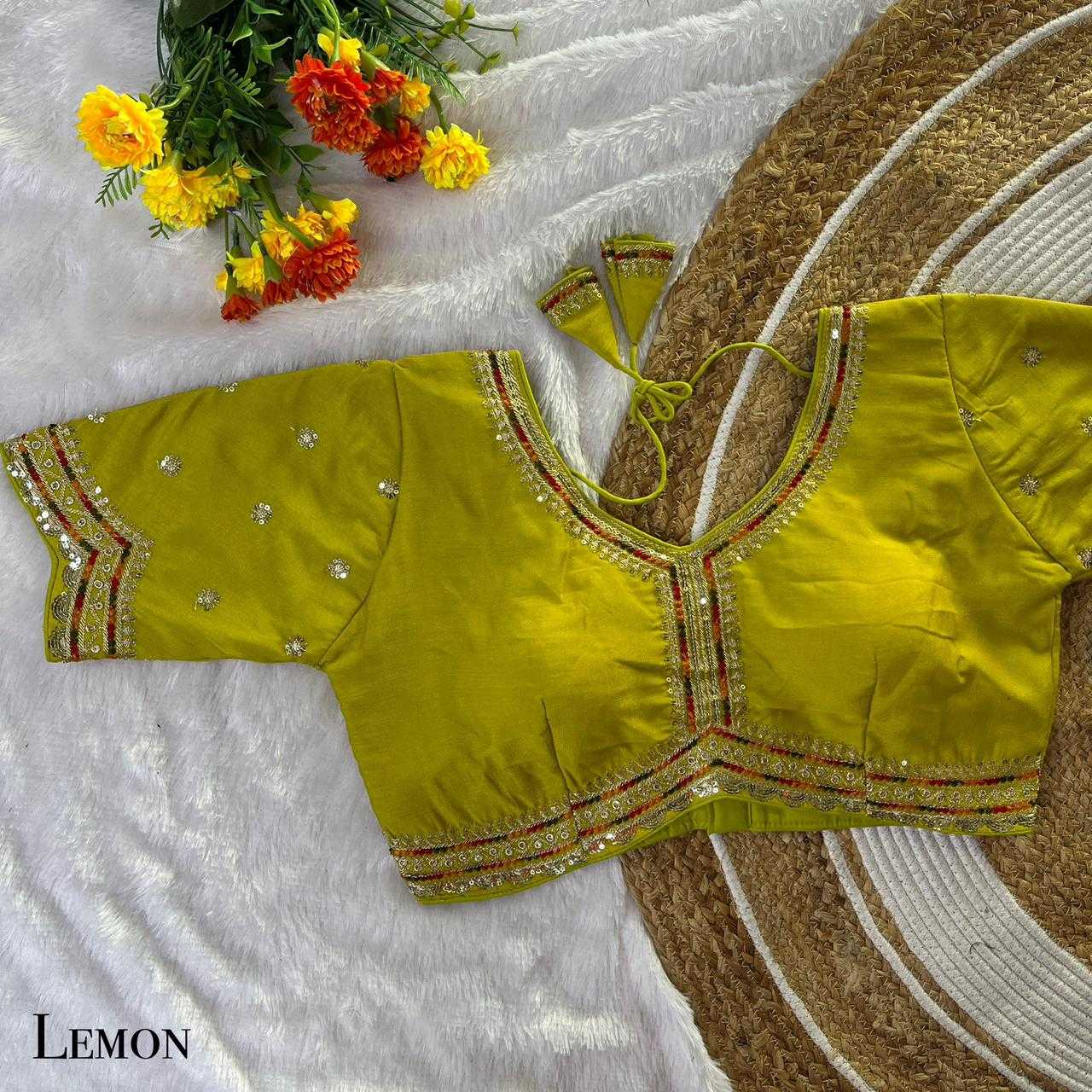 Ynf Vichitra Silk KESH728 102 Readymade Blouses Festive Collections Wholesale Embroidered Blouses Fashion Blouse Silk Blouse Manufacturer- Kapda Export