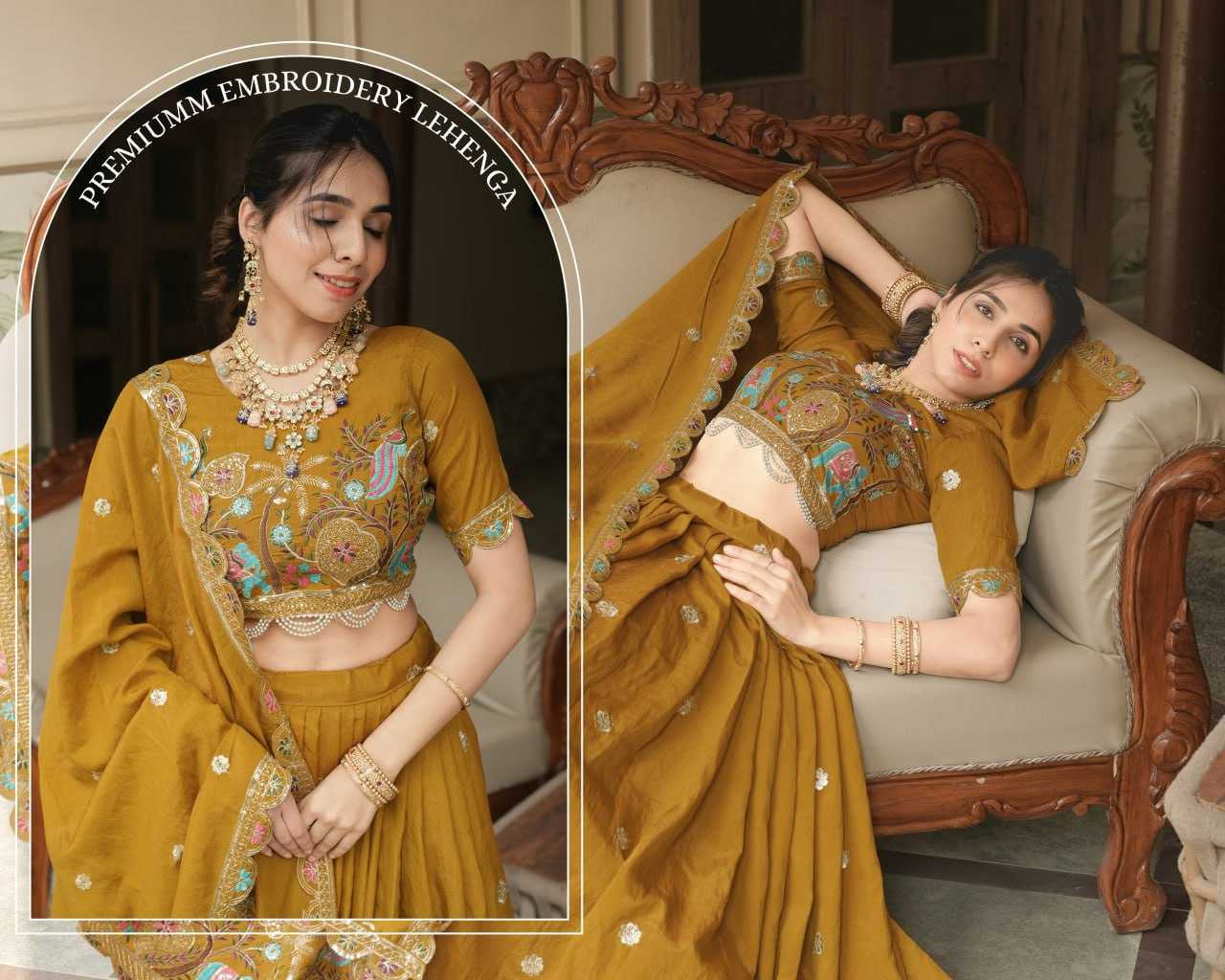 Ynf Vichitra Silk RIN119 8229 Lehengas Wholesale Designer Lehenga Wedding Lehenga Embroidered Lehenga Manufacturer- Kapda Export