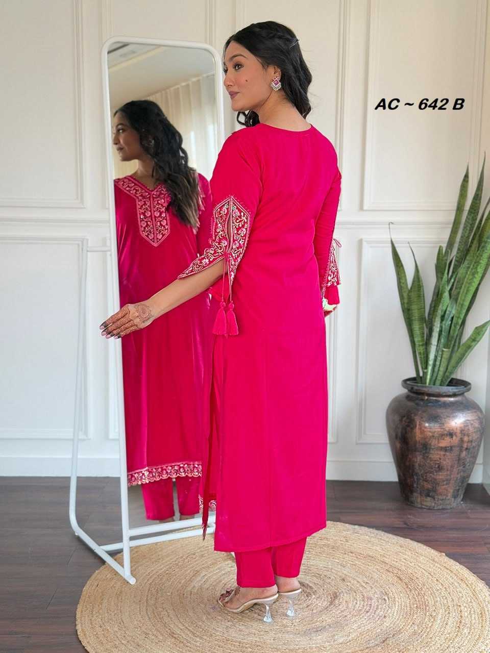 Ynf Vichitra Silk RIN131 AC ~ 643 Kurti Wholesale Ethnic Kurtis Designer Kurtis Anarkali Kurtis Manufacturer- Kapda Export