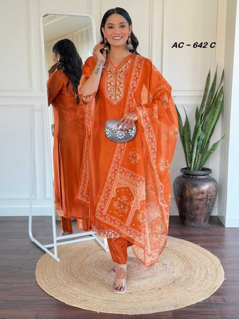 Ynf Vichitra Silk RIN131 AC ~ 643 Kurti Wholesale Ethnic Kurtis Designer Kurtis Anarkali Kurtis Manufacturer- Kapda Export