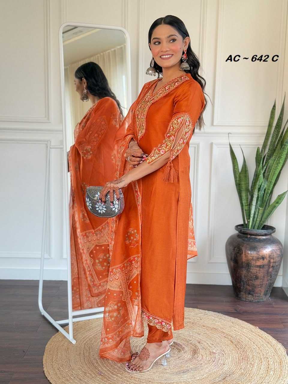 Ynf Vichitra Silk RIN131 AC ~ 643 Kurti Wholesale Ethnic Kurtis Designer Kurtis Anarkali Kurtis Manufacturer- Kapda Export