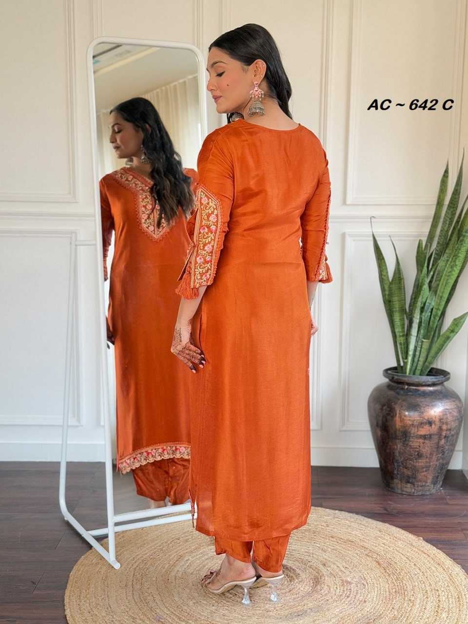 Ynf Vichitra Silk RIN131 AC ~ 643 Kurti Wholesale Ethnic Kurtis Designer Kurtis Anarkali Kurtis Manufacturer- Kapda Export