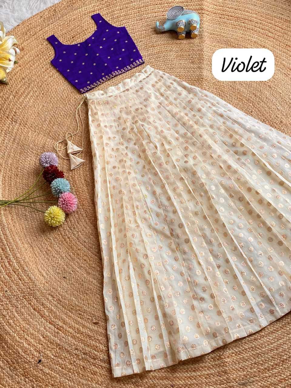 Ynf Viscose KESH249 102 Kids Wear Festive Collections Wholesale Kids Lehenga Choli Kids Festive Wear Kids Party Wear Ethnic Manufacturer- Kapda Export