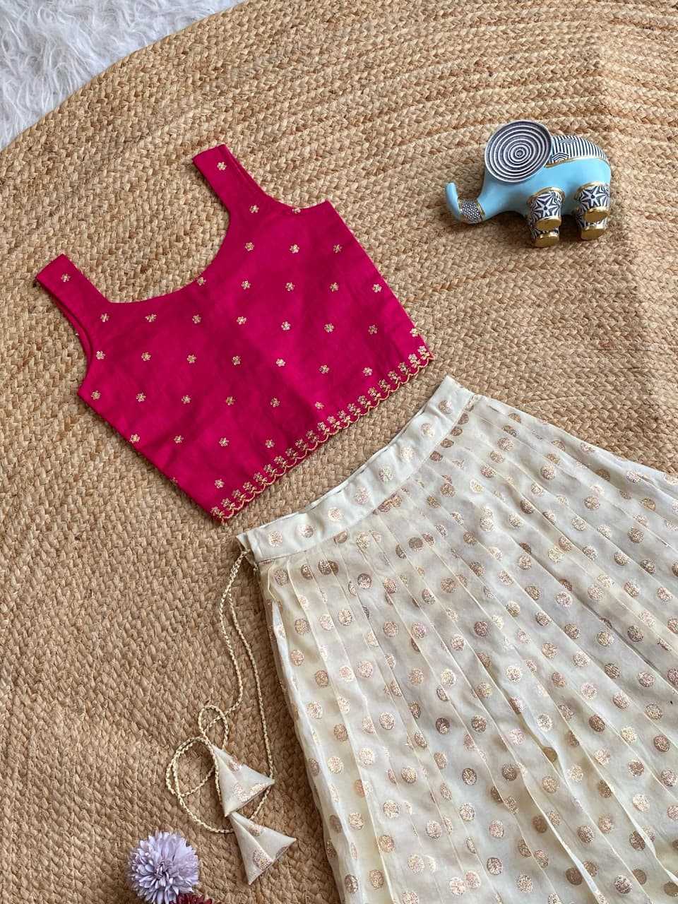 Ynf Viscose KESH249 102 Kids Wear Festive Collections Wholesale Kids Lehenga Choli Kids Festive Wear Kids Party Wear Ethnic Manufacturer- Kapda Export