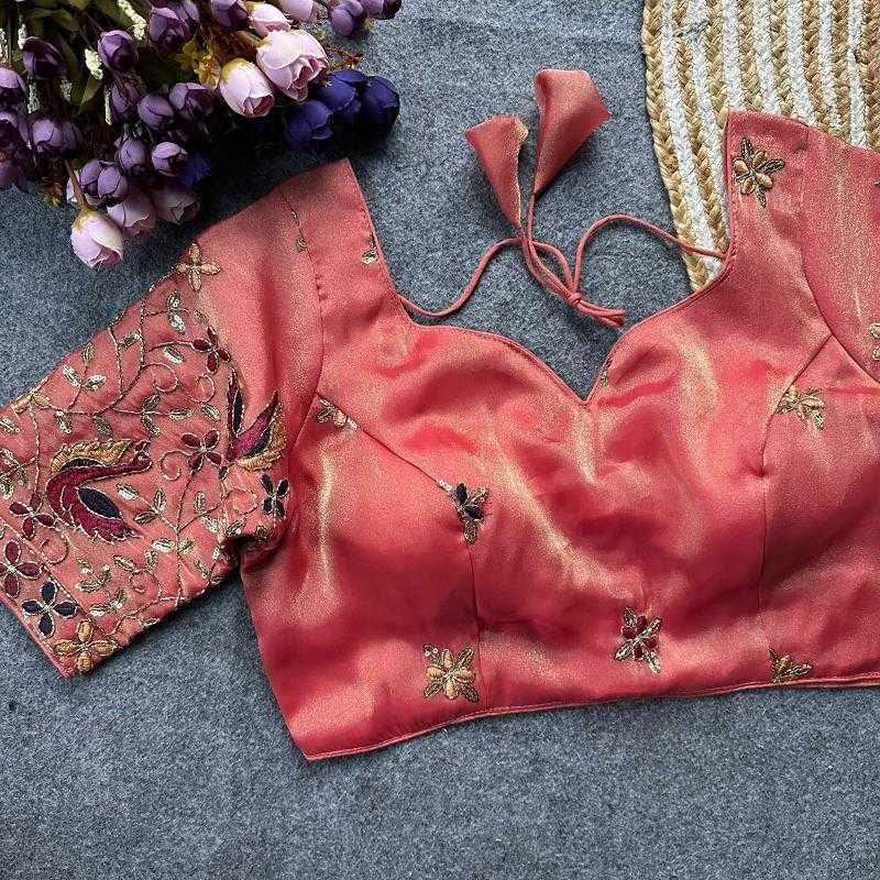 Ynf Viscose KESH411 VISCOZ Readymade Blouses Wholesale Sequence Embroidery Blouse Designer Blouse Fashion Blouse Manufacturer- Kapda Export